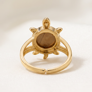 Batu Tortoise Ring | Mother of Pearl