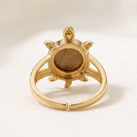 Batu Tortoise Ring | Mother of Pearl