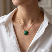Batu Forever Necklace | Malachite