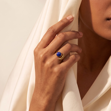 Batu Celestial Ring | Lapis Lazuli