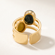 Batu Dual Power Ring | Malachite & Tiger Eye
