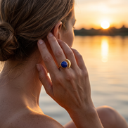 Batu Celestial Ring | Lapis Lazuli