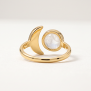 Batu Celestial Ring | Rainbow Moonstone