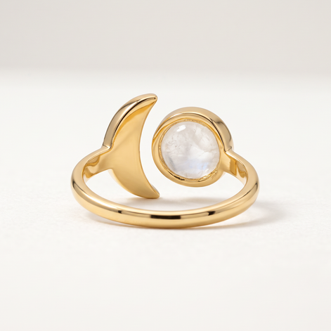 Batu Celestial Ring | Rainbow Moonstone
