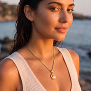 Batu Lunar Necklace | Rainbow Moonstone
