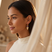 Batu Mary Jane Earrings | Amethyst