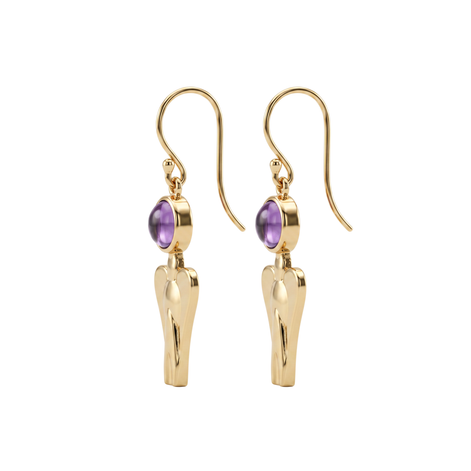 Batu Mary Jane Earrings | Amethyst