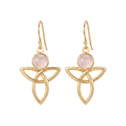 Batu Peace Earrings | Rose Quartz