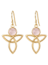 Batu Peace Earrings | Rose Quartz