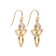 Batu Peace Earrings | Rose Quartz