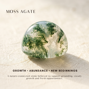 Batu Leaf Earrings | Moss Agate