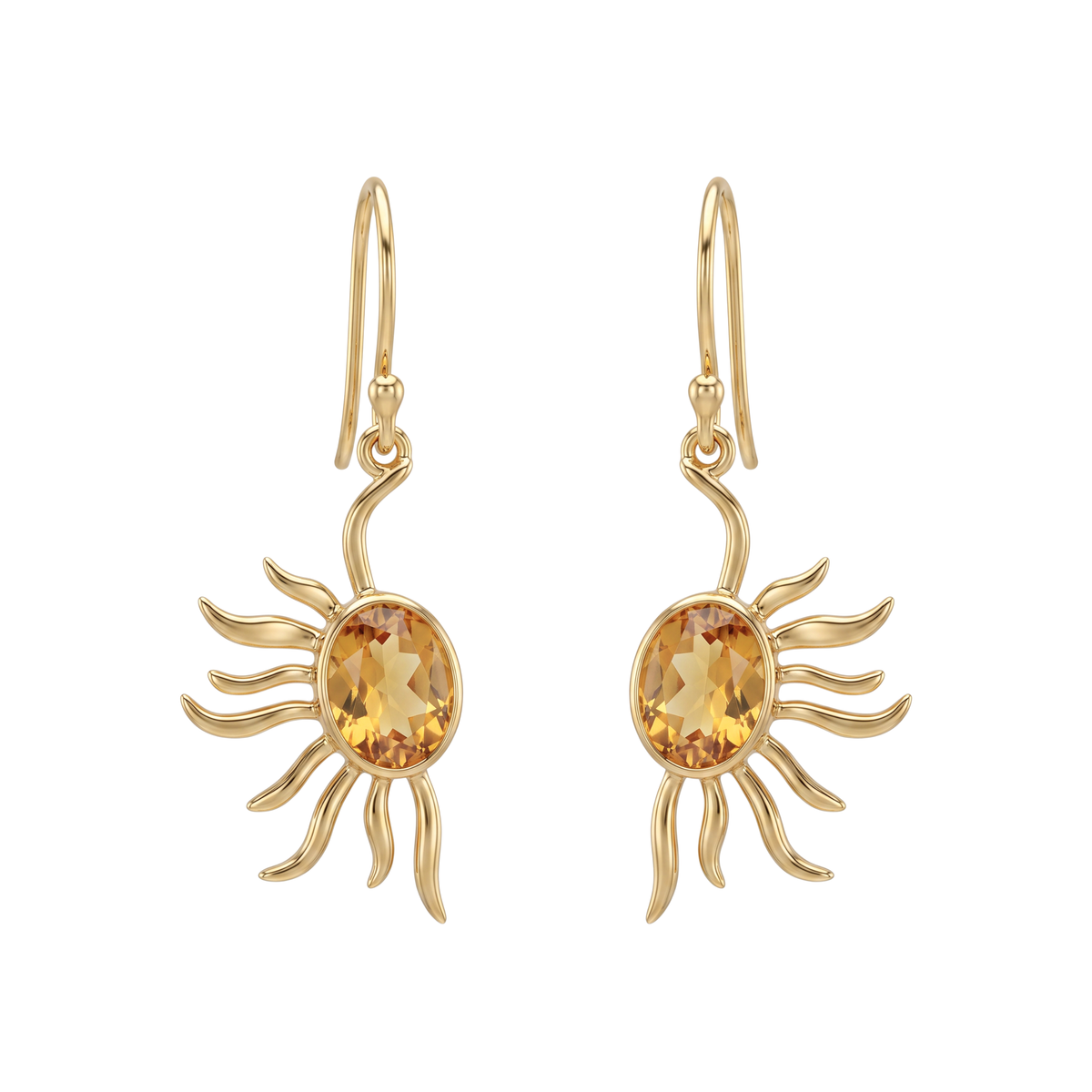 Batu Power of Sun Earrings | Citrine