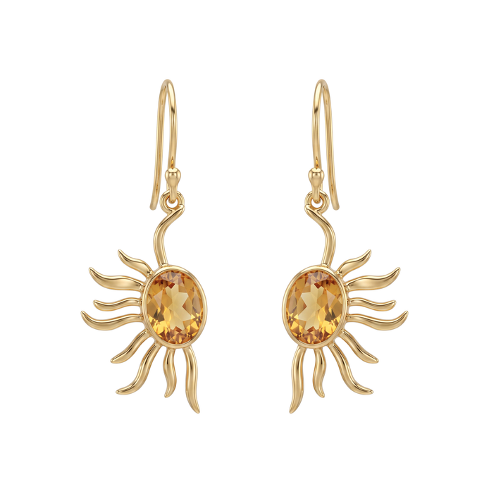 Batu Power of Sun Earrings | Citrine