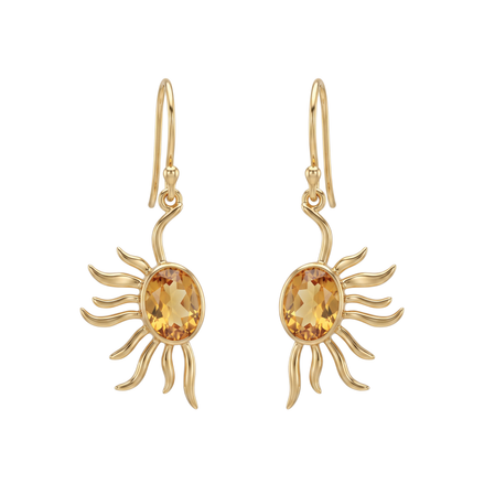Batu Power of Sun Earrings | Citrine