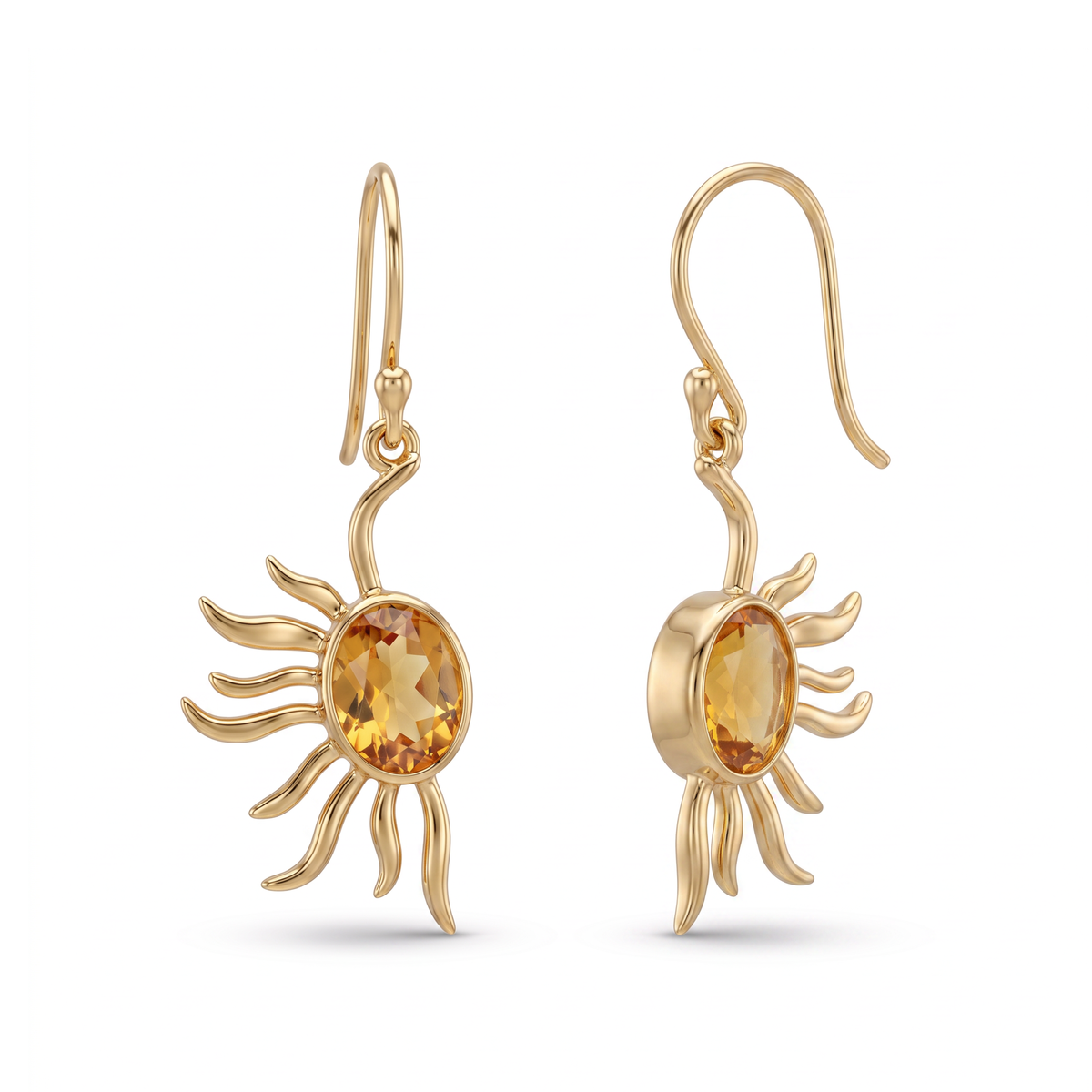 Batu Power of Sun Earrings | Citrine