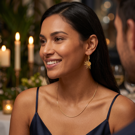 Batu Power of Sun Earrings | Citrine