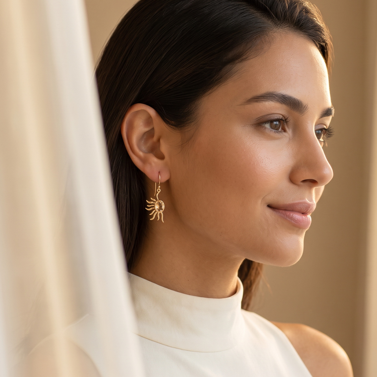 Batu Power of Sun Earrings | Citrine