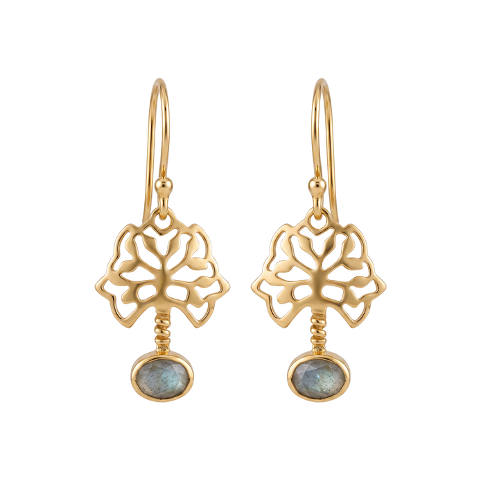 Batu Tree of Life Earrings | Labradorite