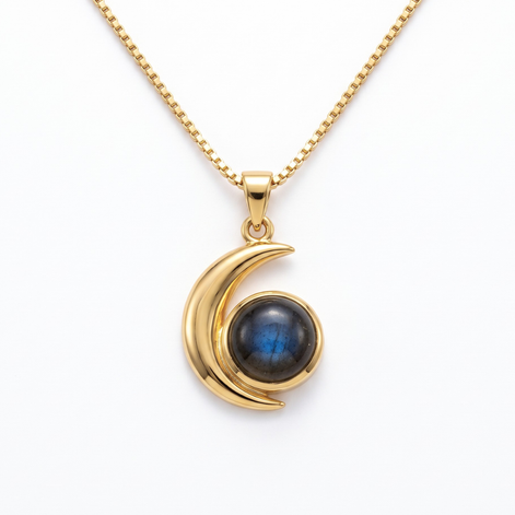 Batu Lunar Pendant | Labradorite
