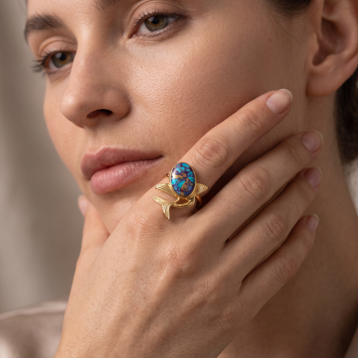 Batu Aquamarine ring | Mohave Turquoise