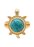 Batu Tortoise Ring | Natural Turquoise