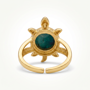 Batu Tortoise Ring | Natural Turquoise