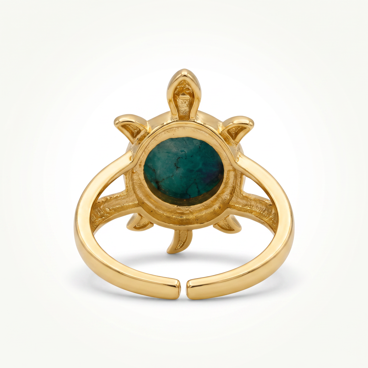 Batu Tortoise Ring | Natural Turquoise