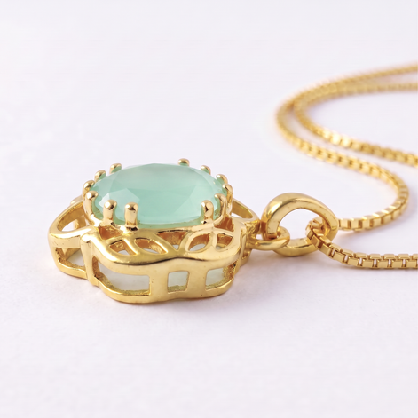 Batu Fern Necklace | Aqua Calci
