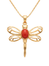 Batu Dragonfly Necklace | Red Onyx