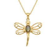 Batu Dragonfly Necklace | Labradorite