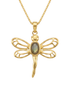 Batu Dragonfly Necklace | Labradorite