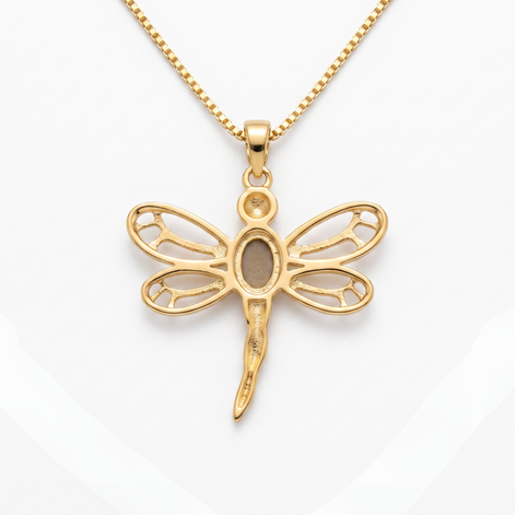 Batu Dragonfly Necklace | Labradorite