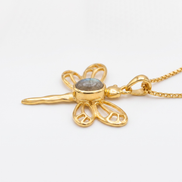Batu Dragonfly Necklace | Labradorite