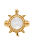 Batu Tortoise Ring | Mother of Pearl