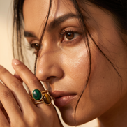 Batu Dual Power Ring | Malachite & Tiger Eye