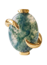 Batu Halo Ring | Moss Agate