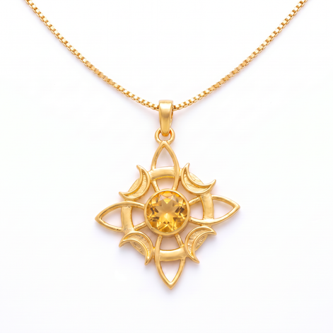 Batu Arya Necklace | Citrine