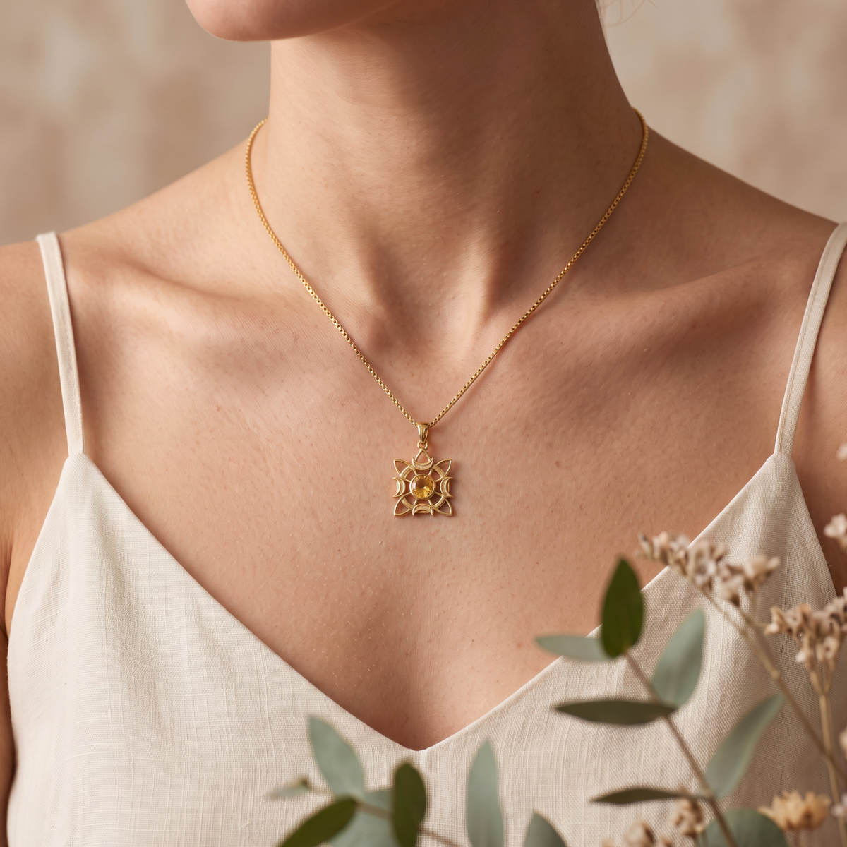 Batu Arya Necklace | Citrine