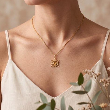 Batu Arya Necklace | Citrine