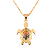 Batu Tortoise Necklace | Mohave Turquoise