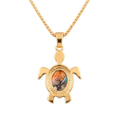 Batu Tortoise Necklace | Mohave Turquoise