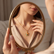 Batu Tortoise Necklace | Mohave Turquoise