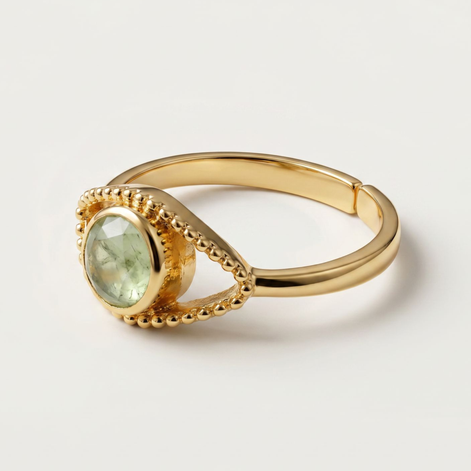 Batu Evil Eye Ring | Green Aventurine