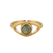 Batu Evil Eye Ring | Green Aventurine