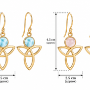 Batu Peace Earrings | Rose Quartz