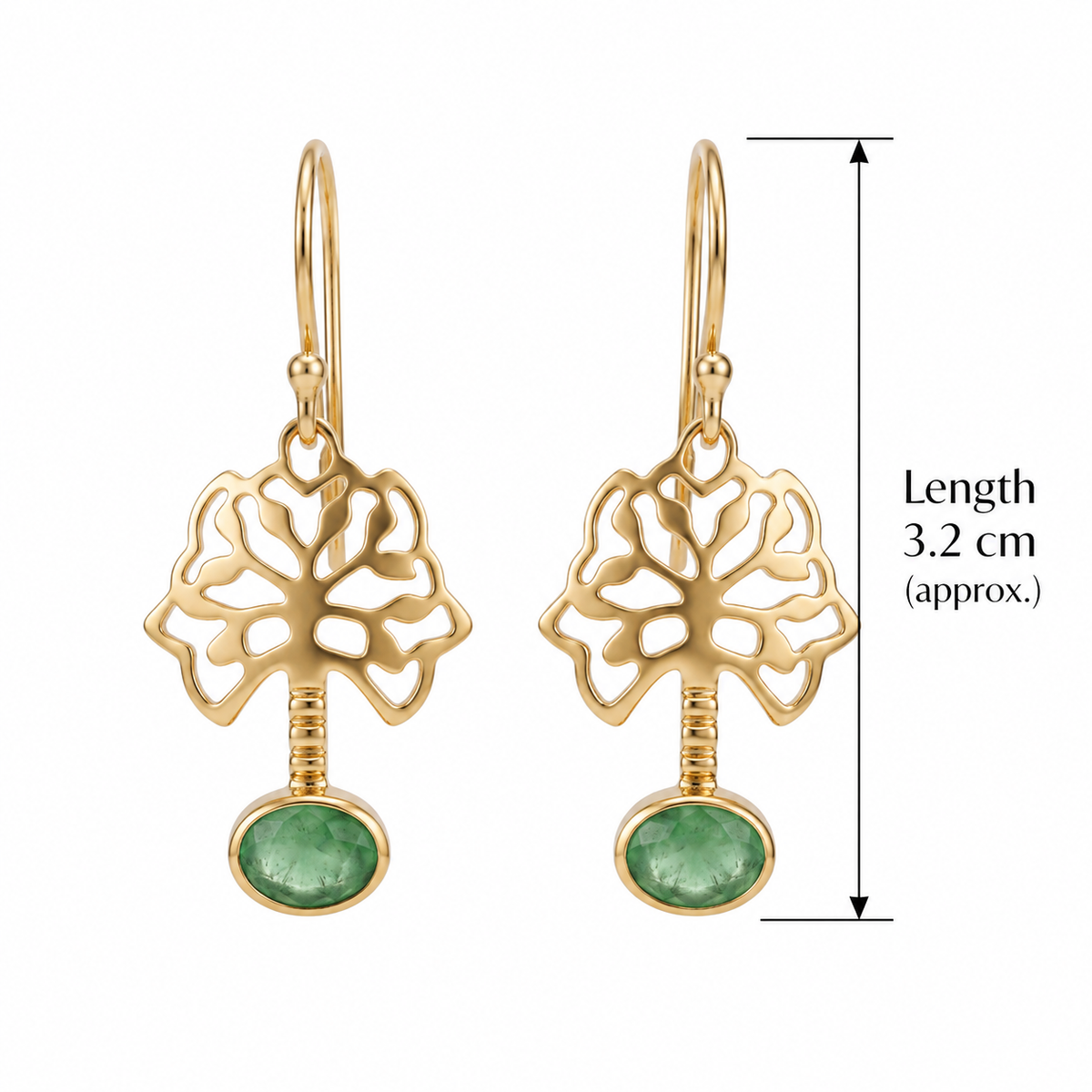 Batu Tree of Life Earrings | Labradorite