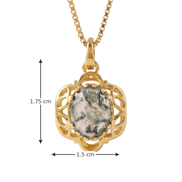 Batu Fern Necklace | Moss Agate