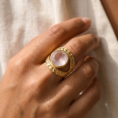 Sehr Ring | Rose Quartz