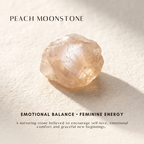 Batu Golden Hour Necklace | Peach Moonstone