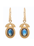 Batu Leaf Earrings | Labradorite